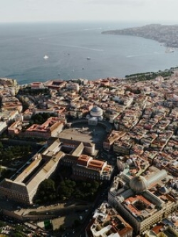 vogelvlucht foto van Napels